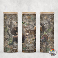Hunting Camo Glass Can