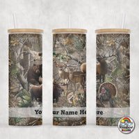 Hunting Camo Glass Can