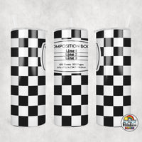 Checker Composition 2 All Colors Tumbler