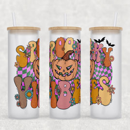 Fall Designs Glass Can 25 oz.