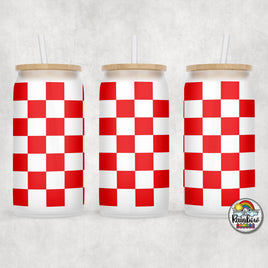 Plain Checker 2 Glass Can