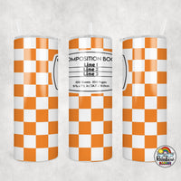 Checker Composition 2 All Colors Tumbler