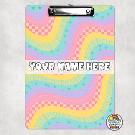 Retro Rainbow Clipboard