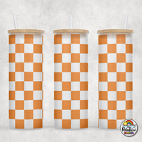 Plain Checker 2 Glass Can