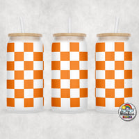 Plain Checker 2 Glass Can