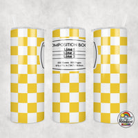 Checker Composition 2 All Colors Tumbler