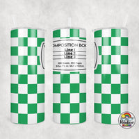 Checker Composition 2 All Colors Tumbler