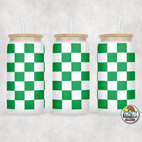 Plain Checker 2 Glass Can