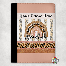 Boho Peach Leopard Portfolio
