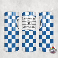 Checker Composition 2 All Colors Tumbler