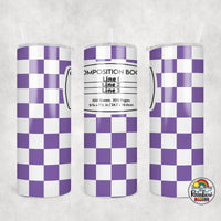 Checker Composition 2 All Colors Tumbler