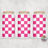 Plain Checker 2 Glass Can
