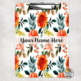 Fall Floral Clipboard