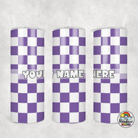 Plain Checker 2 All Colors Tumbler