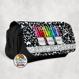 Teach Grade Repeat Large Pencil Bag