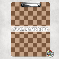 Plain Checkered 1 Clipboard