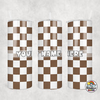 Plain Checker 2 All Colors Tumbler