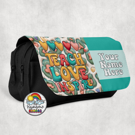 Love, Teach, Inspire 1 Large Pencil Bag