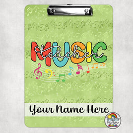 Music Teacher Clipboard