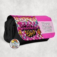 Neon Teacher Large Pencil Bag