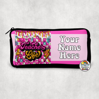 Neon Teacher Small Pencil Bag