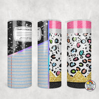 Pencil Combo Light Leopard Tumbler