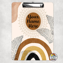 Calm Boho Rainbow Clipboard