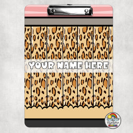Tan Leopard Pencil Clipboard