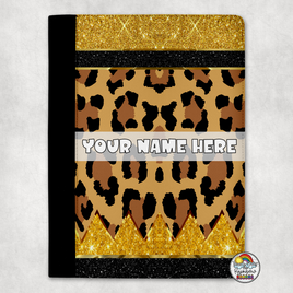 Leopard Glitter Pencil Portfolio