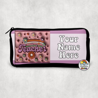 Teacher Retro Small Pencil Bag