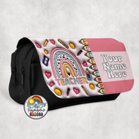 Boho Rainbow Large Pencil Bag