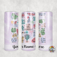 Bible Affirmations Tumbler