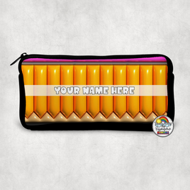 Yellow Puff Pencil Small Pencil Bag