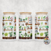 Crazy Plant Lady Glass Can