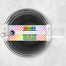 Checkered Crayon Long Topper