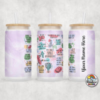 Bible Affirmations Glass Can