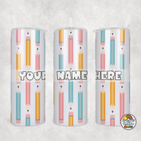 Pastel Pencils Tumbler