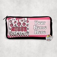 Nurse Checkered Small Pencil Bag