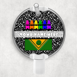 Composition Crayon Round Topper