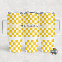 Plain Checker 2 All Colors- 40 oz. Cup