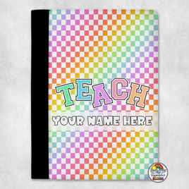 Rainbow Checkered TEACH Portfolio