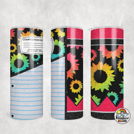 Rainbow Daisy Pencil Combo Tumbler