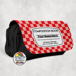 Checkered Comp 1 Large Pencil Bag