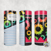 Rainbow Daisy Pencil Combo Tumbler