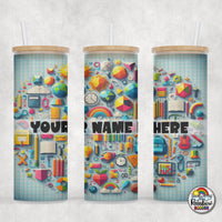 School Supplies 4 Glass Can