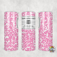 Plain Composition All Colors Tumbler