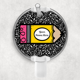 Composition Pencil Round Topper