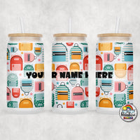 Coral Backpacks Glass Can