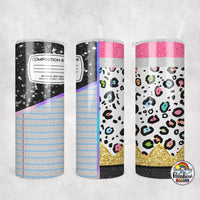 Light Leopard Pencil Combo Tumbler