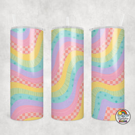 Retro Rainbow Tumbler